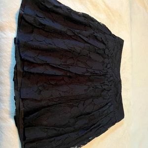 Loft black lace skirt